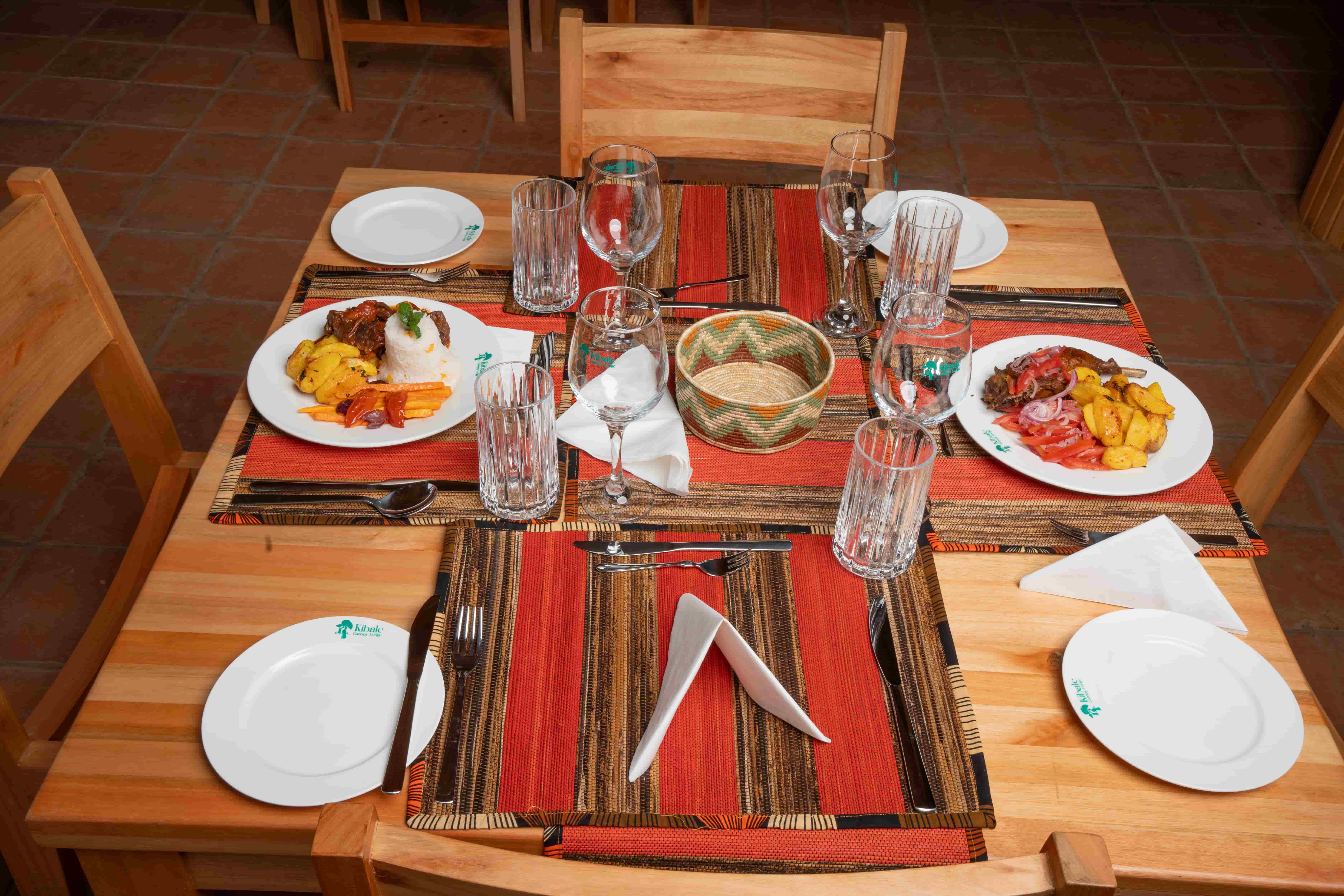 Dining at Kibale Canopy Lodge