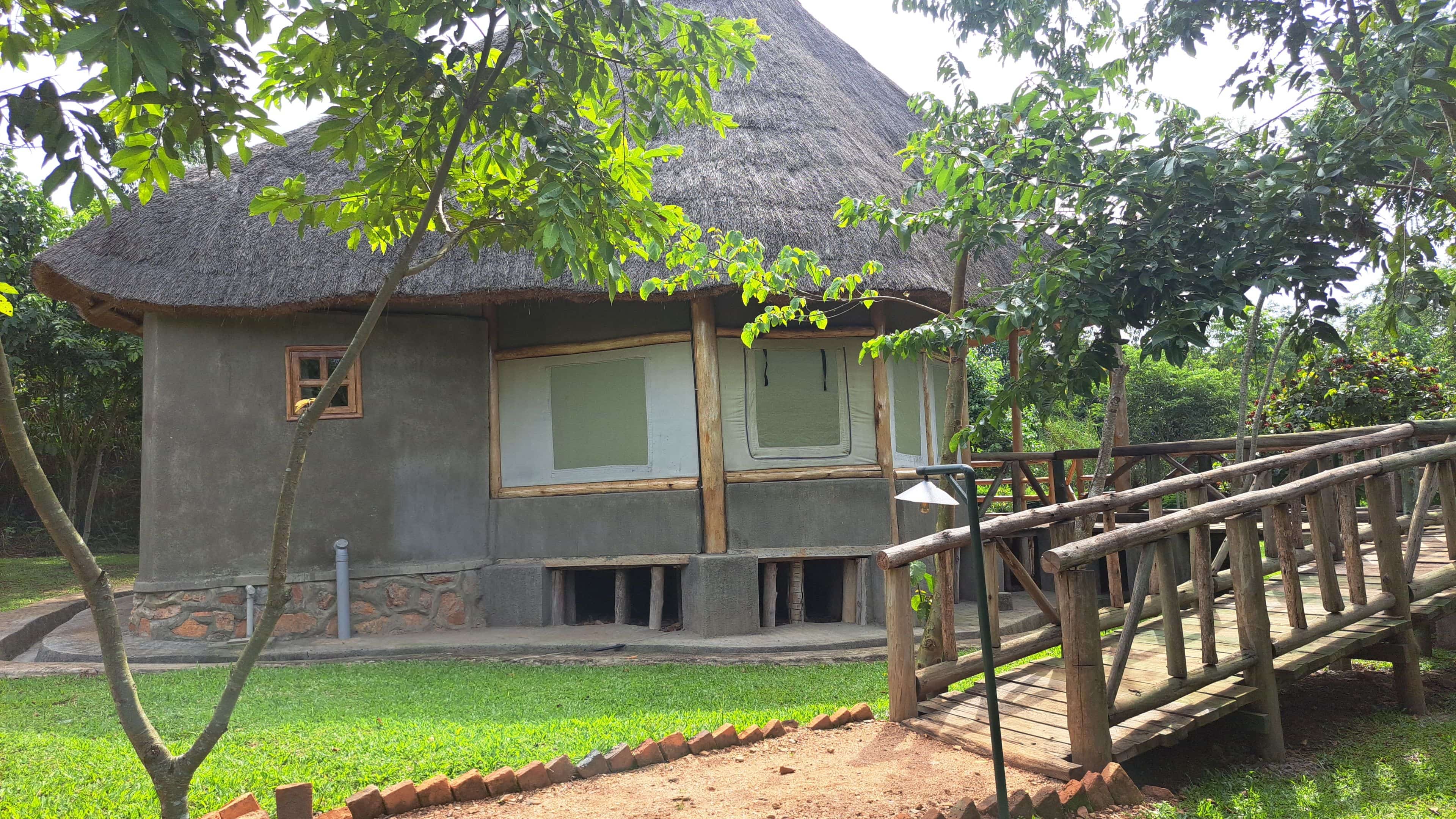 Room interior with bed